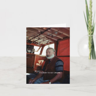 Det är okej att få Drunk™-hälsningskort Kort