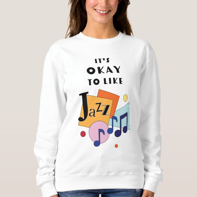 Det är okej att gilla Jazz T Shirt (Framsida)
