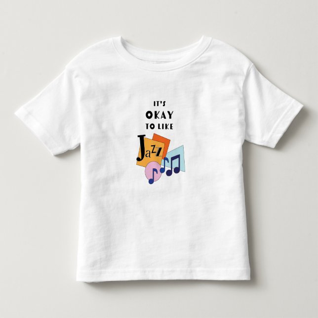 Det är okej att gilla Jazz V.2 T Shirt (Framsida)