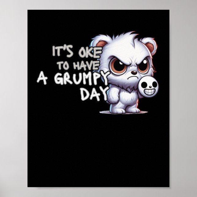 Det är okej att ha en grumlig dag poster (Framsidan)