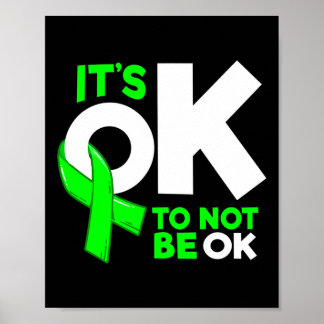 Det är okej att inte må bra Mental hälsa medvetenh Poster