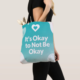 Det är okej att inte må bra – Mental hälsa-totebag Tygkasse