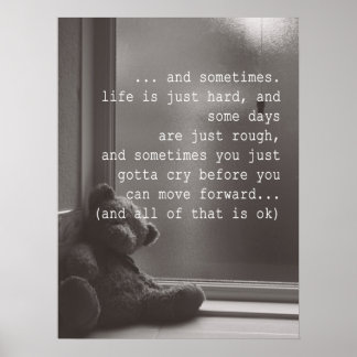 Det är okej att inte vara OK Poster uppmuntringsof