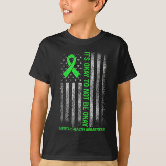 Det är okej att inte vara okej för oss Flagga Ment T Shirt