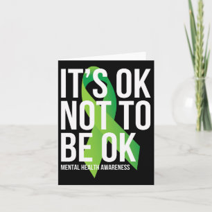 Det är okej att inte vara okej med "Mental Health Kort