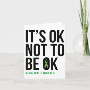 Det är okej att inte vara okej - Mental Health Awa Kort