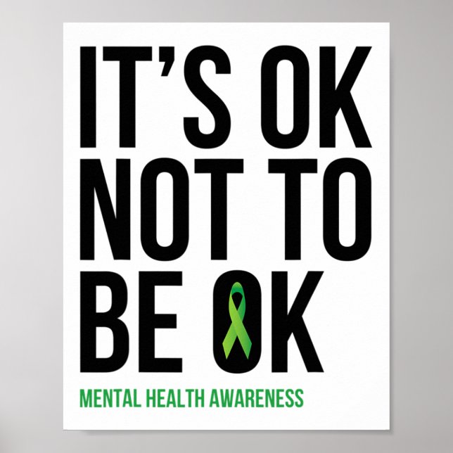 Det är okej att inte vara okej - Mental Health Awa Poster (Framsidan)