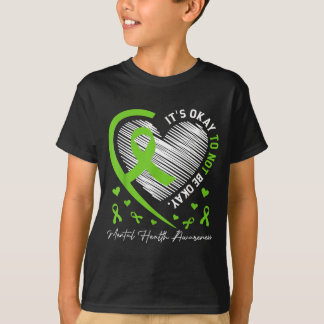 Det är okej att inte vara okej Mental Health Aware T Shirt