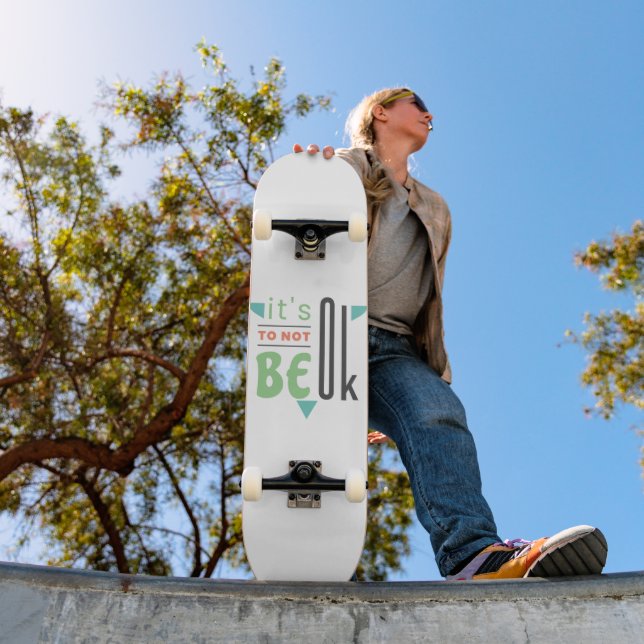 Det är okej att inte vara okej mini skateboard bräda 18,5 cm (Utomhus 1)