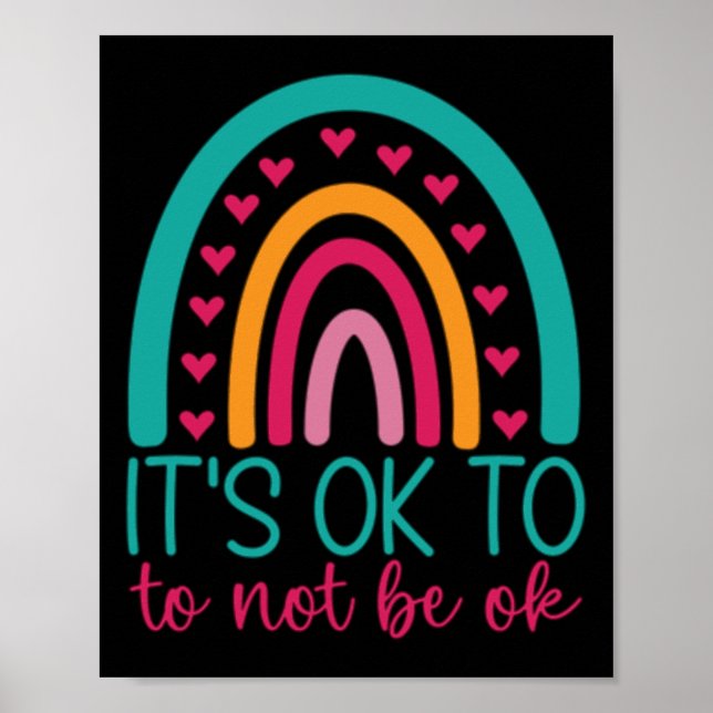 Det är okej att inte vara okej - psykisk hälsomedv poster (Framsidan)