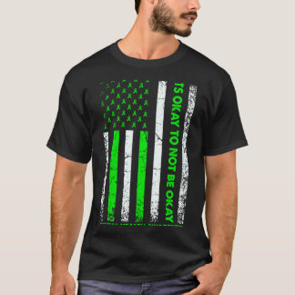 Det är okej att inte vara okej Psykisk hälsomedvet T Shirt