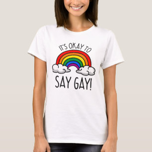 Det är okej att säga bögregat t shirt