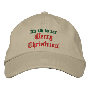 Det är okej att säga God jul Hat, Baseball Cap Broderad Keps