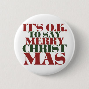Det är okej att säga God jul Knapp