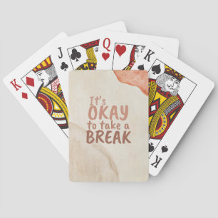 Det är okej att ta ett avbrott casinokort