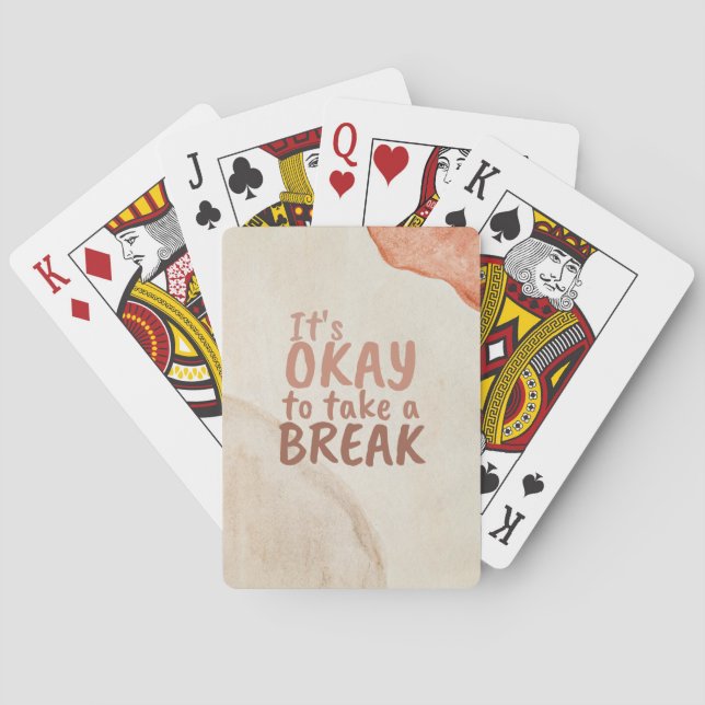 Det är okej att ta ett avbrott casinokort (Baksidan)