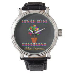Det är okej att vara annorlunda Autism Awareness Armbandsur