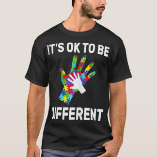 Det är okej att vara annorlunda Autism Awareness H T Shirt