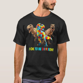 Det är okej att vara annorlunda autismmedvetande o t shirt
