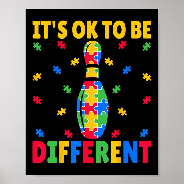 Det är okej att vara annorlunda - Bowling Älskare  Poster (Framsidan)