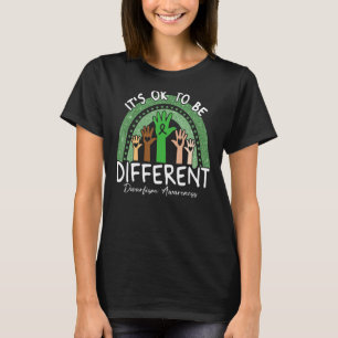 Det är okej att vara annorlunda dvärgmedvetande t shirt