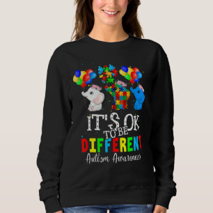 Det är okej att vara annorlunda elphant Autism Awa T Shirt