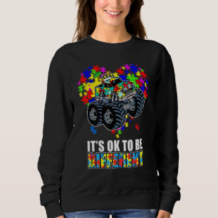 Det är okej att vara dof Fer Ent Autism Heart Shap T Shirt