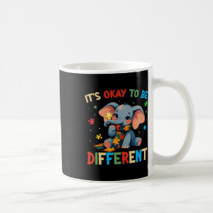 Det är okej att vara en annan elefant-autism-medve kaffemugg