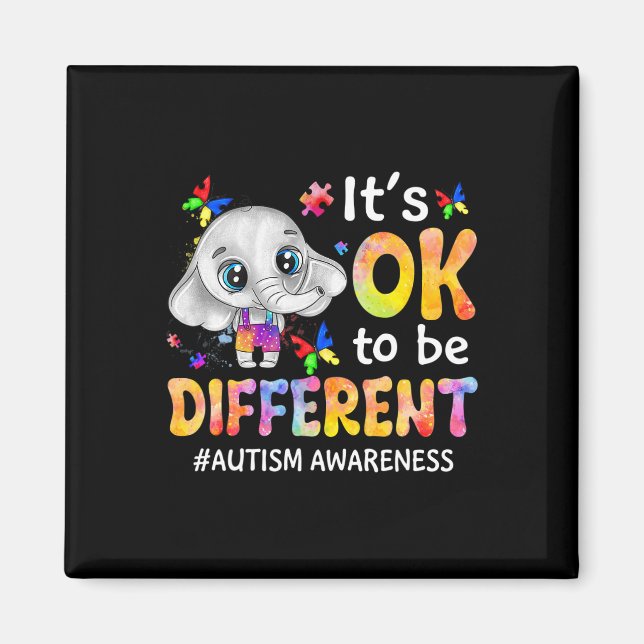 Det är okej att vara en annan elefant magnet (Framsidan)