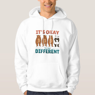 Det är okej att vara en annan inbjudan. hoodie