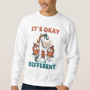 Det är okej att vara en annan inbjudan lång ärmad tröja