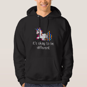 Det är okej att vara en annan medvetenhet om Unico Hoodie