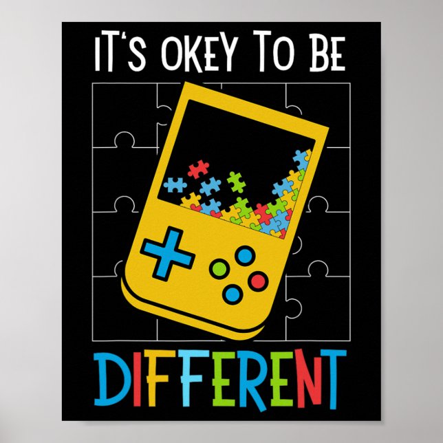 Det är okej att vara en annan videospelskontroll a poster (Framsidan)
