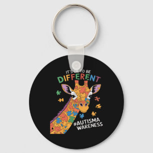 Det är okej att vara lite annorlunda Giraff Autism Nyckelring