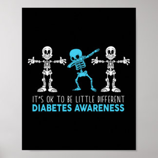 Det är okej att vara lite annorlunda T1d typ 1-dia Poster