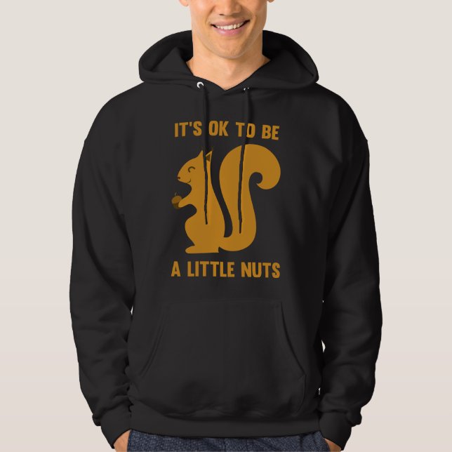 Det är okej att vara lite Nöt Hoodie (Framsida)