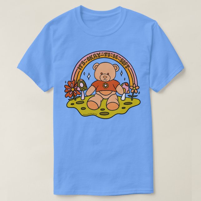 Det är okej att vara mjuk t shirt (Design framsida)