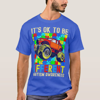 Det är okej att vara Olika Autism Awareness Monste T Shirt