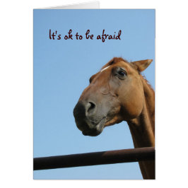 Det är okej att vara rädd hälsningskort