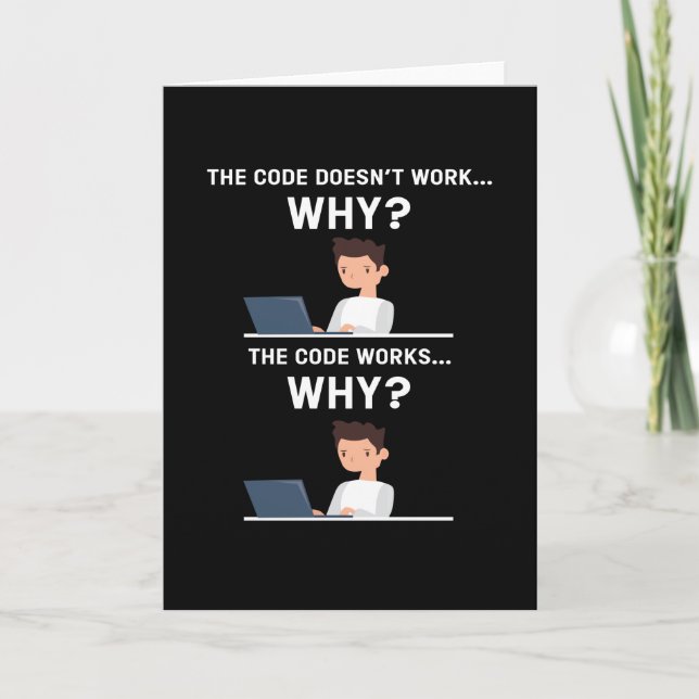 Det är okej Computer Scientist Hacker. Kort (Framsida)