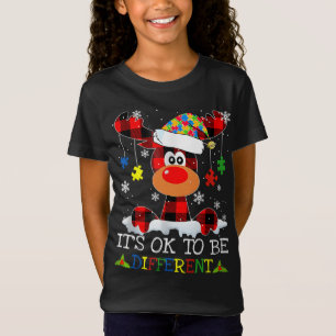 Det är okej för olika renar Autism-julkamera T Shirt