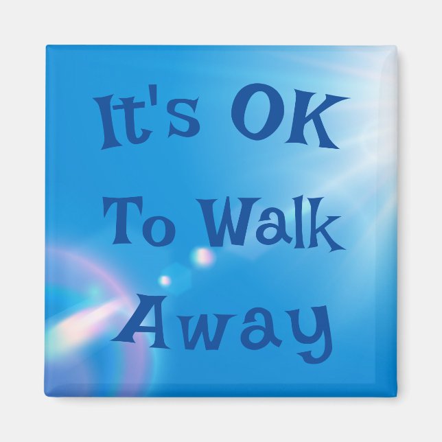 Det är okej för Walk Away Magnet (Framsidan)