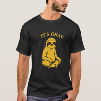 Det är okej – minimalistisk chillig humördesign t shirt