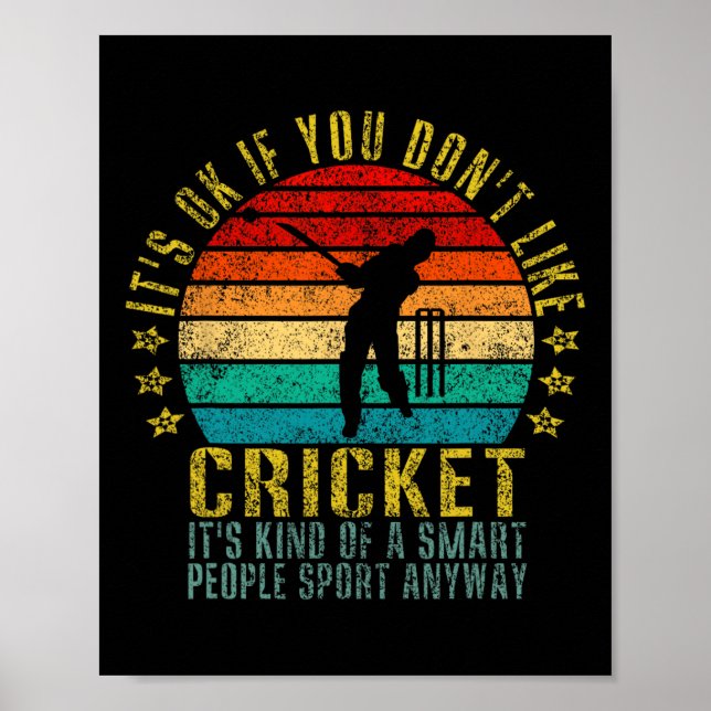 Det är okej om du inte gillar cricket Smarta männi Poster (Framsidan)