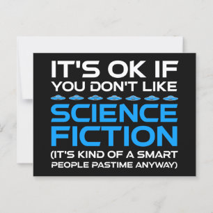 Det är okej om du inte gillar Science fiction Vykort