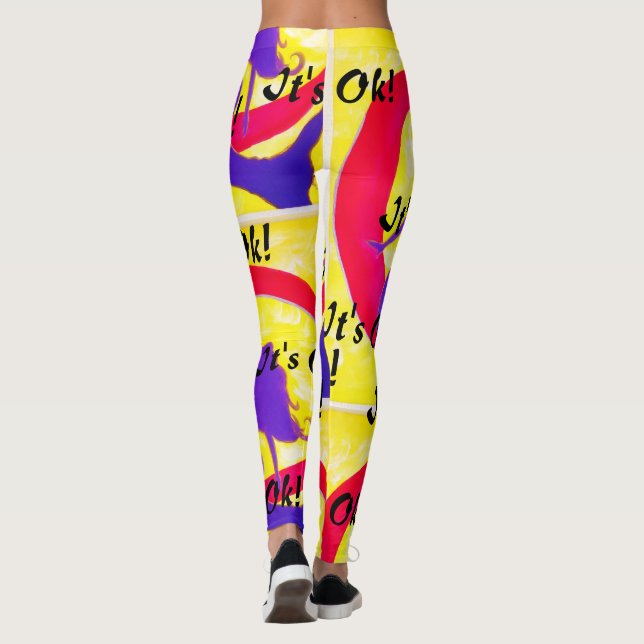 Det är okej! Sjöjungfru Eclipse Art by Venus Leone Leggings (Baksida)