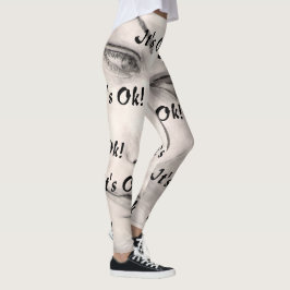 Det är okej! Thinker Art by Venus Leone Leggings