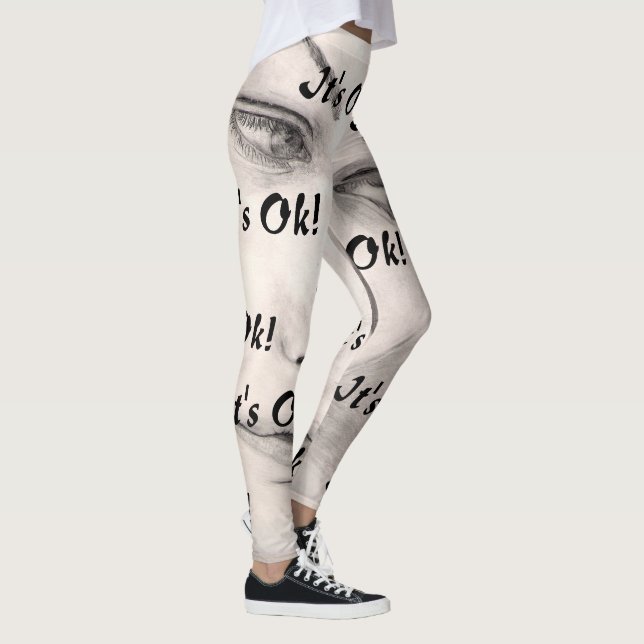 Det är okej! Thinker Art by Venus Leone Leggings (Höger)