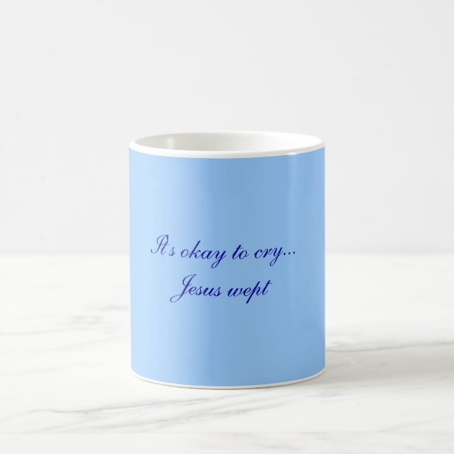 Det är okt att gråta… den Jesus grät muggen Kaffemugg (Center)
