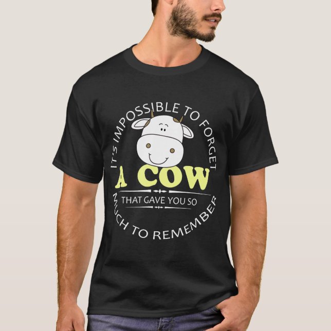 Det är omöjligt att glömma en ko t shirt (Framsida)